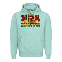 Black And Beautiful Zipper Hoodie | Teevron