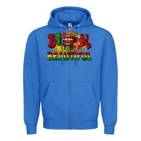 True Royal black and beautiful Zipper Hoodie - CowGirlArtShop