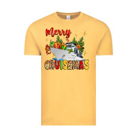 Vintage Mustard merry cruisemas Vintage Tee - MaliasSmallBusiness