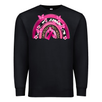 Black Breast Cancer rainbow Premium Sweatshirt - FaDigitalArtStudio