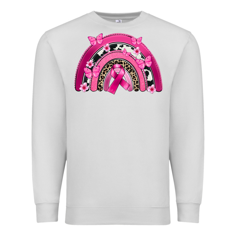 Breast Cancer Rainbow Premium Sweatshirt by FaDigitalArtStudio | Teevron