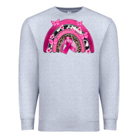 Heather Grey Breast Cancer rainbow Premium Sweatshirt - FaDigitalArtStudio