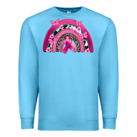Ocean Blue Breast Cancer rainbow Premium Sweatshirt - FaDigitalArtStudio