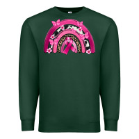 Sports Green Breast Cancer rainbow Premium Sweatshirt - FaDigitalArtStudio