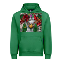 Emerald Chicken Urban Hoodie - CowhideDigitalArt