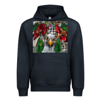 Navy Chicken Urban Hoodie - CowhideDigitalArt