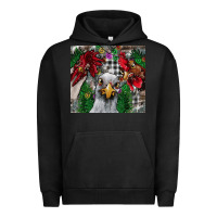 Pigment Black Chicken Urban Hoodie - CowhideDigitalArt