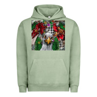 Pigment Oil Green Chicken Urban Hoodie - CowhideDigitalArt