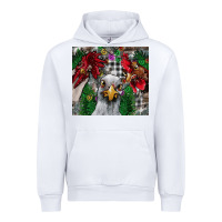 White Chicken Urban Hoodie - CowhideDigitalArt