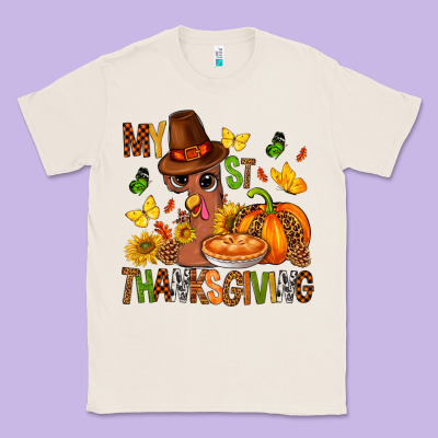 My First Thanksgiving Bbs Classic Tee Designed By Bundleandbundleshop