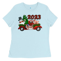 Baby Blue happy new year truck 2023 Ladies Tee - Jasminsmagicworld