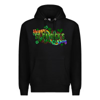 Black Happy St. Patrick's Day Premium Hoodie - HowdyJamesFarm