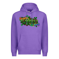 Purple Happy St. Patrick's Day Premium Hoodie - HowdyJamesFarm