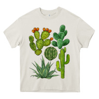Cream watercolor cactus bundle preview Heavy Core Tee - BarkalooDesign