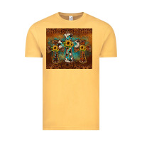 Vintage Mustard cross tumbler Vintage Tee - JahusDesignShop