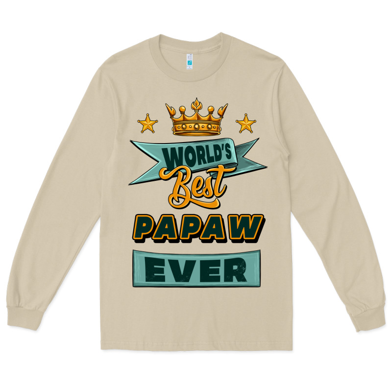 World's Best Papaw Ever Long Sleeve Tee by Jasminsmagicworld | Teevron