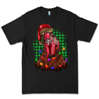 Black christmas rooster Premium Tee - BarkalooDesign