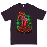 Plum christmas rooster Premium Tee - BarkalooDesign