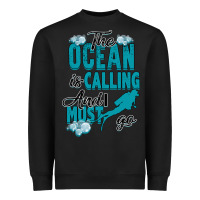 Black The Ocean Is Calling Heavyweight Sweatshirt - Bettercallsaul