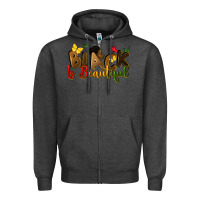 Charcoal Heather black is beautiful Zipper Hoodie - CowGirlArtShop