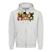 Dove Grey black is beautiful Zipper Hoodie - CowGirlArtShop