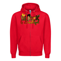 Red black is beautiful Zipper Hoodie - CowGirlArtShop
