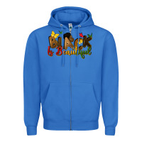 True Royal black is beautiful Zipper Hoodie - CowGirlArtShop