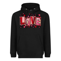 Black Valentine's Day love Heavyweight Hoodie - FaDigitalArtStudio