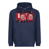 Navy Valentine's Day love Heavyweight Hoodie - FaDigitalArtStudio