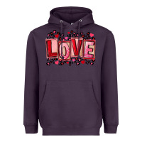 Plum Valentine's Day love Heavyweight Hoodie - FaDigitalArtStudio