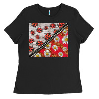 Black ladybug Ladies Tee - BarkalooDesign