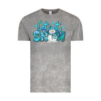 Cloud Rock let it snow winter snowman Vintage Tee - MaliasSmallBusiness