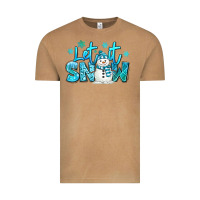 Vintage Camel let it snow winter snowman Vintage Tee - MaliasSmallBusiness