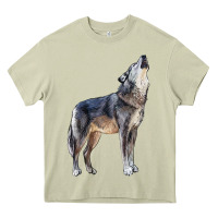 Mossy wolf Heavy Core Tee - LillyAllenDesigns