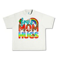Pistachio Pride LGBTQ Free Mom Hugs Urban Heavy Tee - BundleAndBundleShop