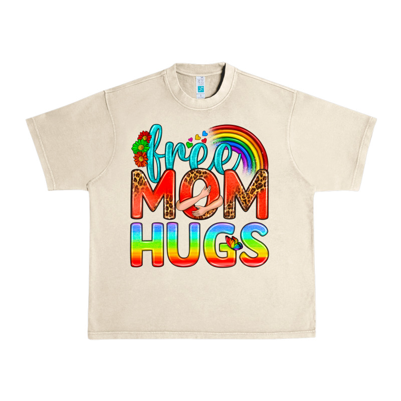 Pride Lgbtq Free Mom Hugs Urban Heavy Tee by BundleAndBundleShop | Teevron