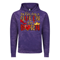 Cloud Purple on this day a queen was born Vintage Hoodie - MaliasSmallBusiness