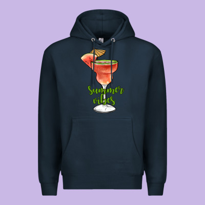 Summer Vibes Premium Hoodie Designed By Jahusdesignshop