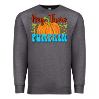 Charcoal Heather Hey There Pumpkin Premium Sweatshirt - FaDigitalArtStudio