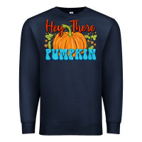 Navy Hey There Pumpkin Premium Sweatshirt - FaDigitalArtStudio