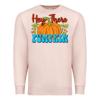 Pale Pink Hey There Pumpkin Premium Sweatshirt - FaDigitalArtStudio
