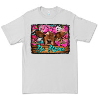 Dove Grey be mine valentine's day cow Premium Tee - Jasminsmagicworld