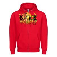 Red black princess Zipper Hoodie - CowGirlArtShop