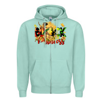Seafoam black princess Zipper Hoodie - CowGirlArtShop