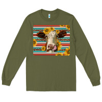 Army Green serape leopard hereford cattle mousepad Long Sleeve Tee - Jasminsmagicworld