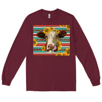 Burgundy serape leopard hereford cattle mousepad Long Sleeve Tee - Jasminsmagicworld