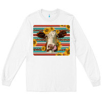 White serape leopard hereford cattle mousepad Long Sleeve Tee - Jasminsmagicworld