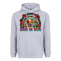 Heather Grey Cinco de mayo rainbow Heavyweight Hoodie - FaDigitalArtStudio