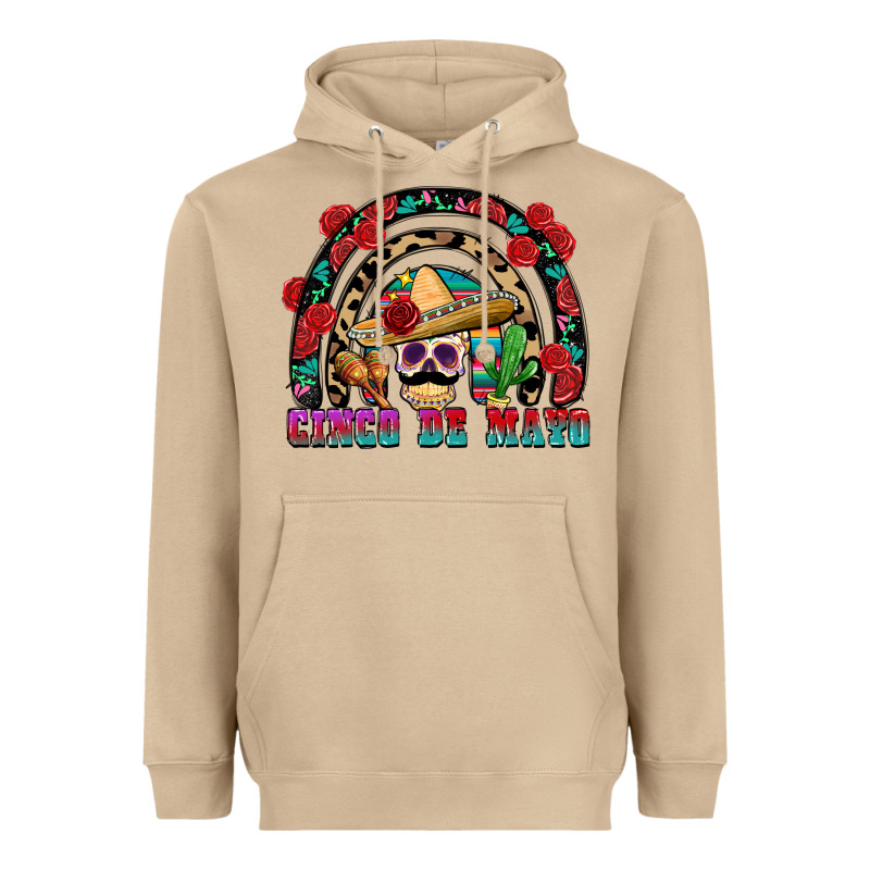 Cinco De Mayo Rainbow Heavyweight Hoodie by FaDigitalArtStudio | Teevron
