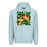 Blue Mist Irish i had tacos Premium Hoodie - CowGirlArtShop